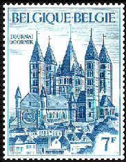 Belgium 1971. Romanesque Art and Architecture. Tournai Cathedral. 