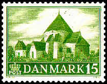 Denmark 1944. Romanesque Art and Architecture. Oesterlars Kirke (Island of Bornholm). 