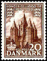 Denmark 1953. Romanesque Art and Architecture. Kalundborg Cathedral. 